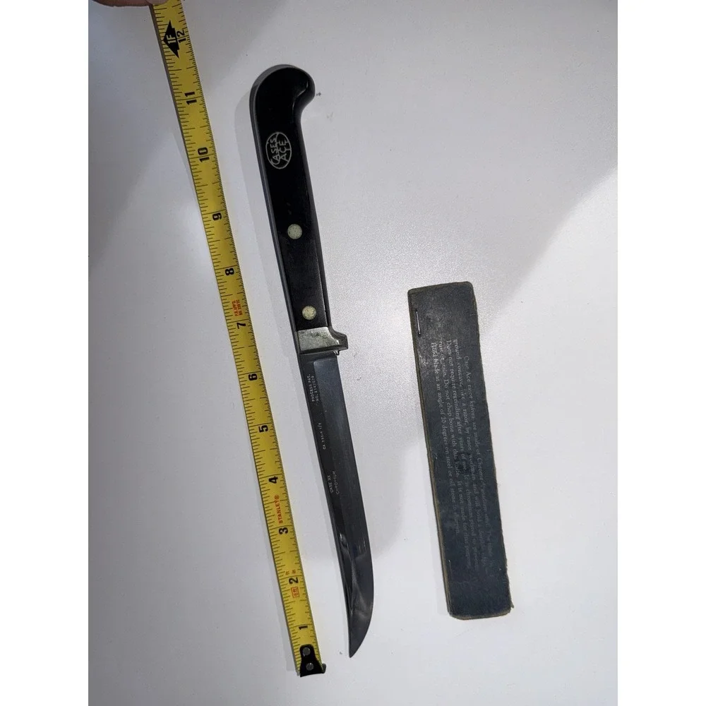Case XX Chromium‎ CA 235-6 Knife USA Black Handle Z